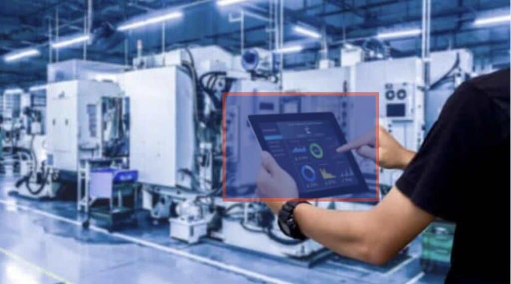 Image of production line performance.