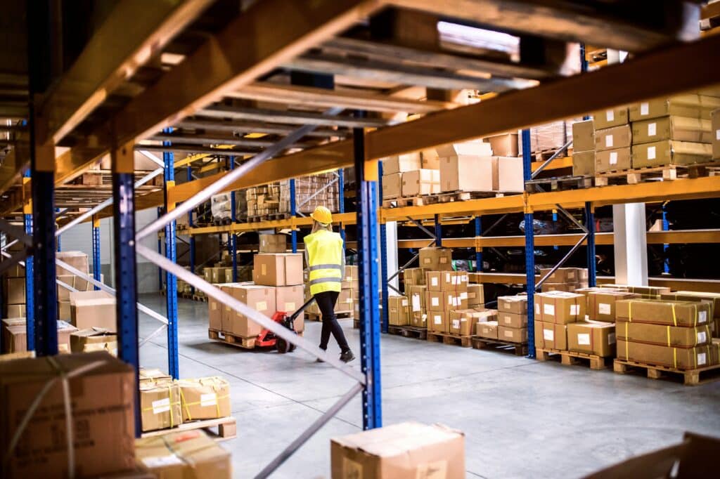 Image of factory worker detecting operational risk