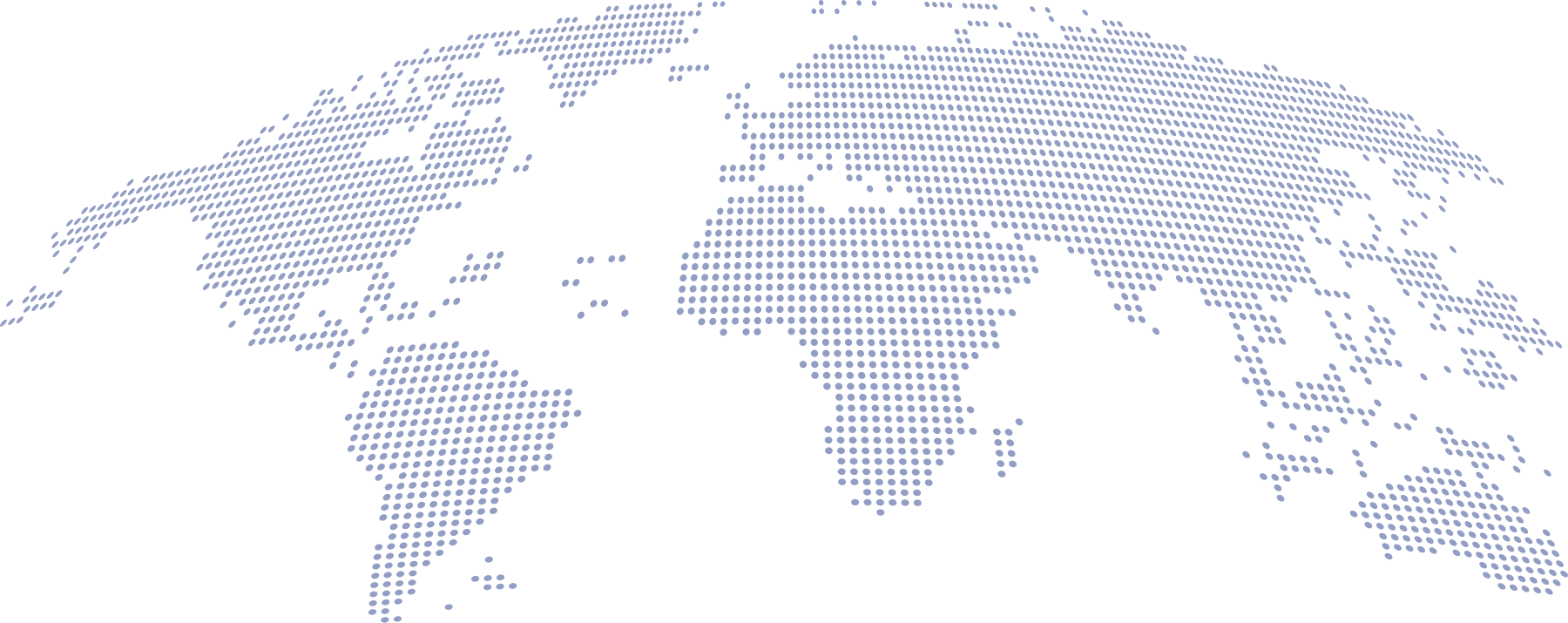 World map composed of colorful dots illustrating global connections and diversity in a visually engaging manner